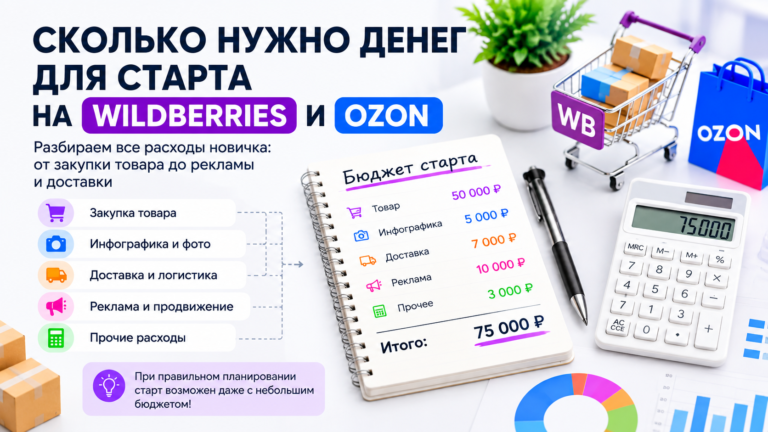 Сколько нужно денег для старта на Wildberries и Ozon