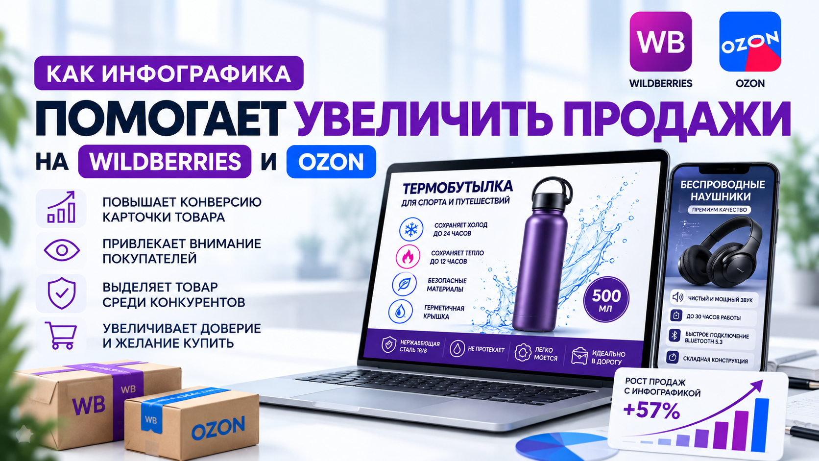Как инфографика помогает увеличить продажи на WB и Озон